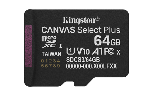 Miniatura 4 de Memoria Micro SD Kingston 64GB, Technology Canvas Select Plus Gen3, Velocidad 100 MB/s, Clase 10