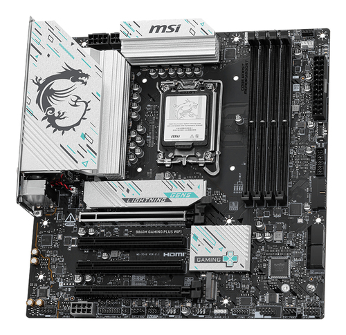 Miniatura 3 de Tarjeta Madre MSI B860M GAMING PLUS WIFI, LGA 1851, 4 DDR5-SDRAM, Micro ATX, Wifi, 256GB