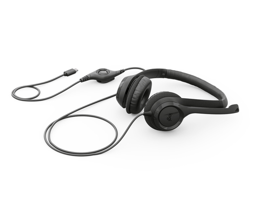 Miniatura 5 de Audifonos con Microfono Logitech, H390, Alambrico, USB-C, Negro