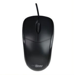 Mouse óptico Easy Line El-994121, Resolución 1200dpi, Interfaz Usb, Longitud 1.5 Metros, Negro