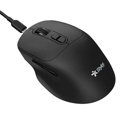 Miniatura 2 de Mouse Inalambrico Stylos STPMOI8B, 7 Botones, 1600 DPI, Recargable, negro