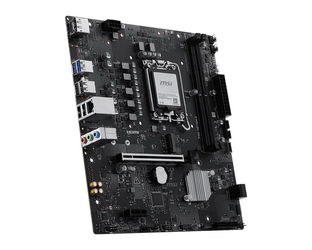 Miniatura 2 de Tarjeta Madre MSI PRO H810M-E, Micro-ATX, LGA 1851, Intel H810, 128GB DDR5, HDMI/DP para Intel