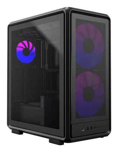 Gabinete Cooler Master MasterFrame 500 Mesh ARGB, Midi-Tower, Micro-ATX, 3x ventiladores, Negro