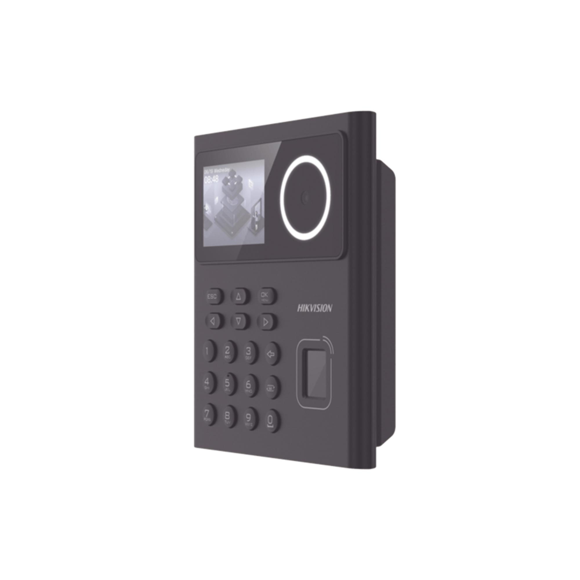 Terminal Min Moe WiFi con Batera­a de Respaldo / Administrable por Smartphone o Nube /  Acceso y Asistencia /  Huella, Facial y Tarjetas MIFARE /  500 rostros y 1,000 Huellas y Tarjetas / Deteccia³n de Cubrebocas / HikConnect / HIK-IA