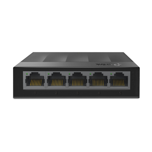 Switch TP-Link LS1005G No administrado, RJ-45 5, Gigabit Ethernet (10/100/1000), Negro