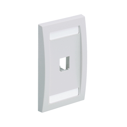 Placa de pared Panduit CFPE1IWY 1 Diseño Convencional, Color Blanco