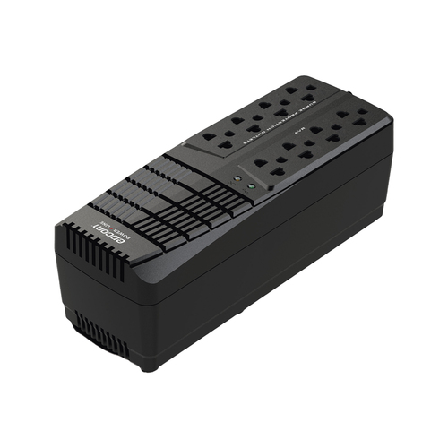 Miniatura 2 de Regulador Epcom EPL1000AVR 1 kVA / 500 W, Entrada 95 - 148 V, 8 salidas AC, Negro
