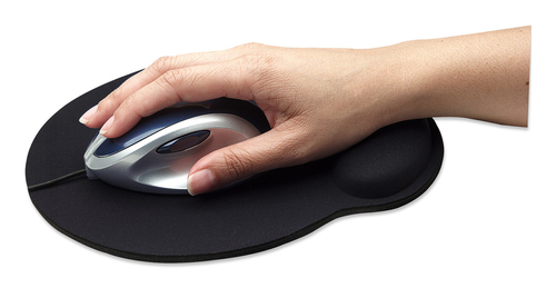 Miniatura 2 de Mousepad Manhattan Apoya muñecas, 200 mm, 240 mm, Negro