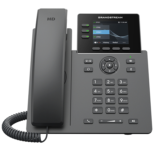 Miniatura 2 de Teléfono Ip Grandstream Networks GRP2611G Terminal con conexión por cable, PoE, 3 líneas, Negro