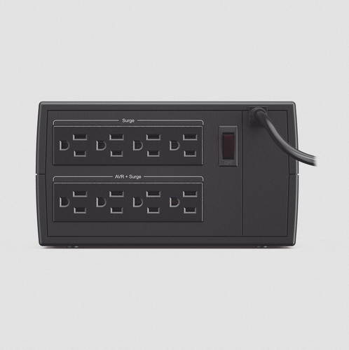 Miniatura 2 de Regulador CyberPower CL2000VR 2 kVA / 1000 W, Entrada 82 - 148 V, 8 salidas AC, Negro