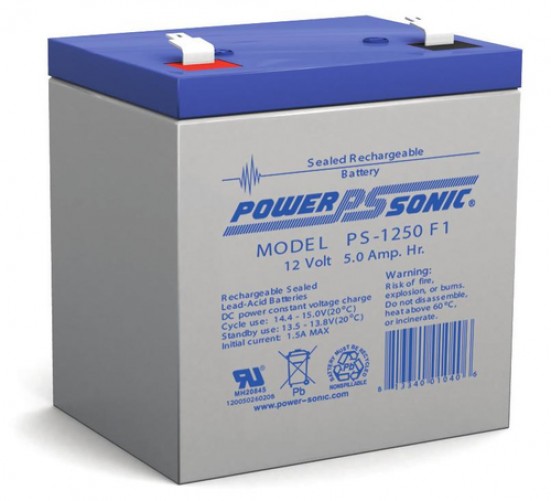 Bateria para UPS Power-Sonic PS-1250 Sealed Lead Acid (VRLA), 12 V, Gris