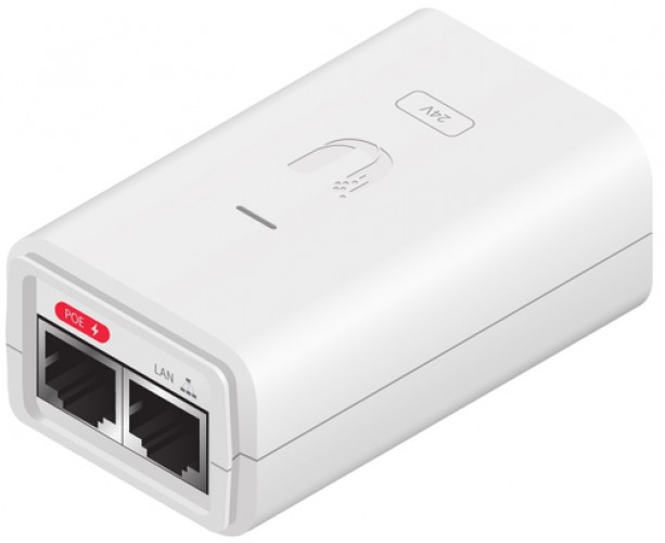 Adaptador PoE Ubiquiti POE-24-7W-G-WH 24 V, 0.3 A, 1000 Mbit/s, 2RJ-45