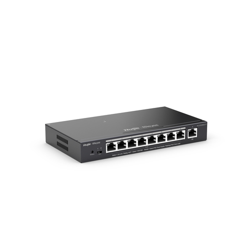 Miniatura 4 de Switch Ruijie Networks RG-ES209GC-P Gestionado, RJ-45 9, Gigabit Ethernet (10/100/1000), Negro