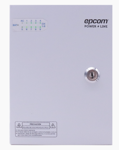 Compensador de voltaje Epcom XP9DC16HD, Blanco, Sobrevoltaje, Cortocircuito, Metal, 100 - 240 V, 50 - 60 Hz, 11 V