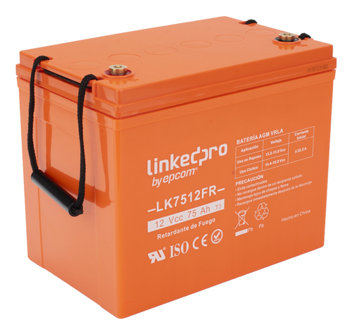 Miniatura 2 de Bateria LinkedPRO LK7512FR Sealed Lead Acid (VRLA), 12 V, 75000 mAh, Naranja