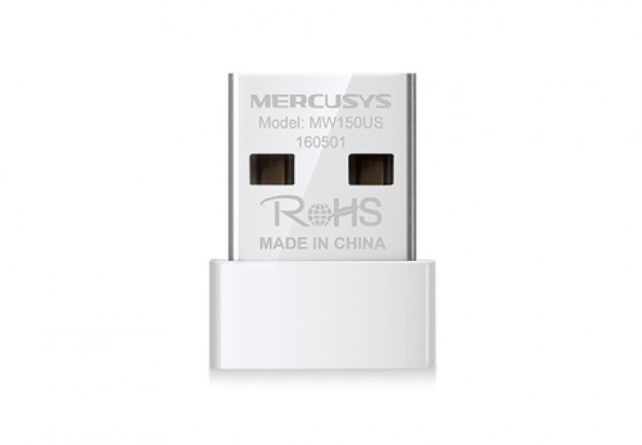 Tarjeta de red inalambrica Mercusys MW150US USB, Wi-Fi 4 (802.11n), Blanco