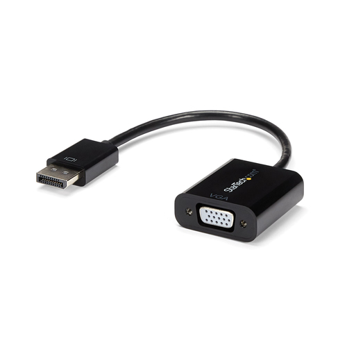 Adaptador vídeo StarTech.com DisplayPort a VGA (D-Sub), 0.1 m, Negro
