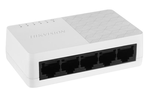 Switch Hikvision DS-3E0505D-O RJ-45 5, Gigabit Ethernet (10/100/1000), Negro, Blanco