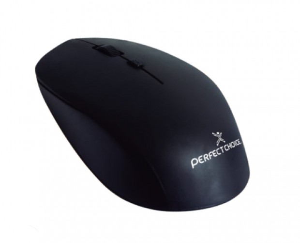 Mouse Perfect Choice Mouse inalámbrico Root Pro Negro PC-045137 - 4 Botones, RF inalámbrico, 10 m, Negro