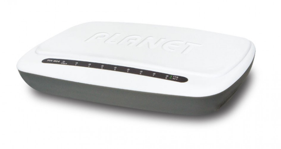 Switch PLANET SW-804 Gestionado, RJ-45 8, Fast Ethernet (10/100), Blanco