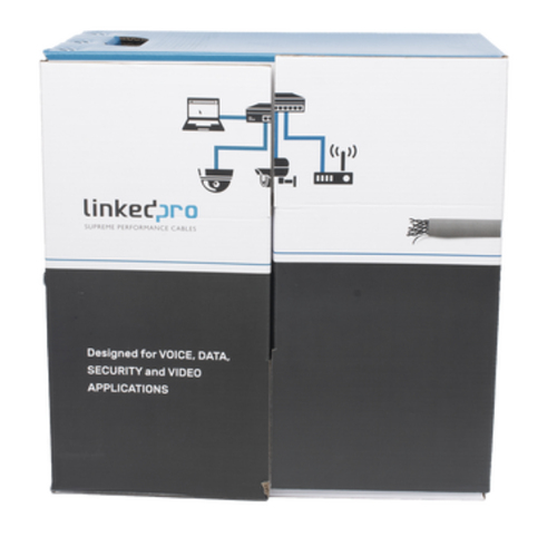 Miniatura 2 de Bobina LinkedPRO EP-CAT-5E-R2 Cat5e, 305 m, U/UTP (UTP), Gris