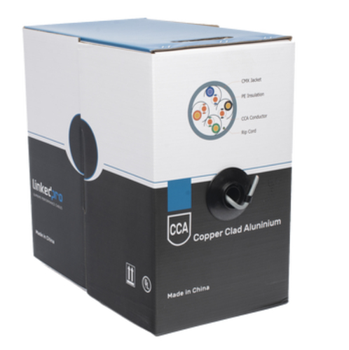 Miniatura 3 de Bobina LinkedPRO EP-CAT-5E-R2 Cat5e, 305 m, U/UTP (UTP), Gris
