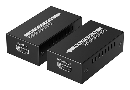 EXTENSOR Epcom TT672MINI Transmisor y receptor AV, 4096 x 2160, 1HDMI, Hasta 60 m, Negro