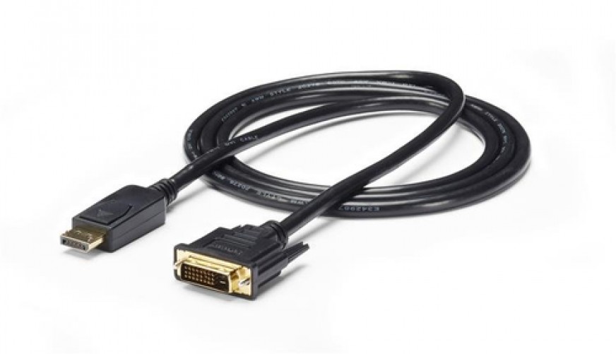 Adaptador vídeo StarTech.com DisplayPort a DVI-D, 1.8 m, Negro