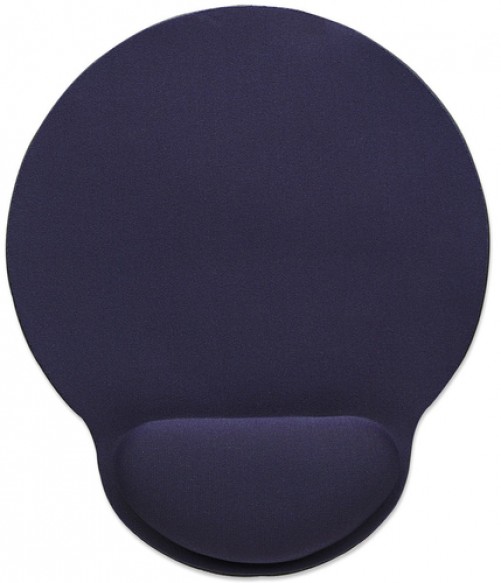 Mousepad Manhattan Mouse Pad con Descansa Muñecas Apoya muñecas, 203 mm, 241.2 mm, Azul