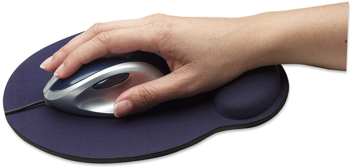 Miniatura 2 de Mousepad Manhattan Mouse Pad con Descansa Muñecas Apoya muñecas, 203 mm, 241.2 mm, Azul