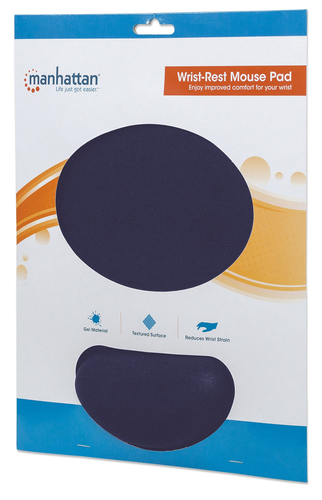 Miniatura 3 de Mousepad Manhattan Mouse Pad con Descansa Muñecas Apoya muñecas, 203 mm, 241.2 mm, Azul
