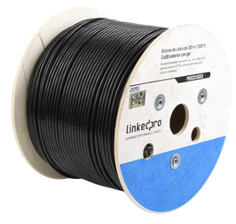 Miniatura 2 de Bobina LinkedPRO PRO-CAT-5E-GELX Cat5e, 305 m, Negro