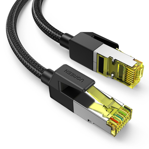 Patchcord Ugreen 80425 Cat7, 5 m, F/FTP (FFTP), Negro