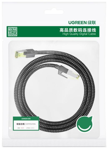 Miniatura 2 de Patchcord Ugreen 80425 Cat7, 5 m, F/FTP (FFTP), Negro