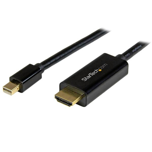 Adaptador vídeo StarTech.com Mini DisplayPort a HDMI, 5 m, Negro