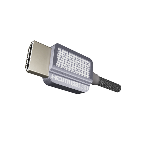 Cable Hdmi Epcom HDMI2.1-3M 3 m, 48 Gbit/s, 1600p, 1600i, 480i, 1080p, 480p, 720p, Gris