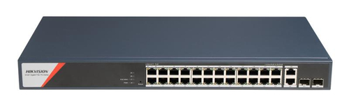 Switch Hikvision DS-3E1512HP-SI-8P2T2F Gestionado, RJ-45 26, Gigabit Ethernet (10/100/1000), 24 POE, Azul
