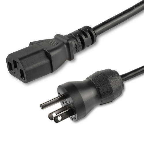Cables de poder StarTech.com Macho, Hembra 125 V, 3 m, Negro