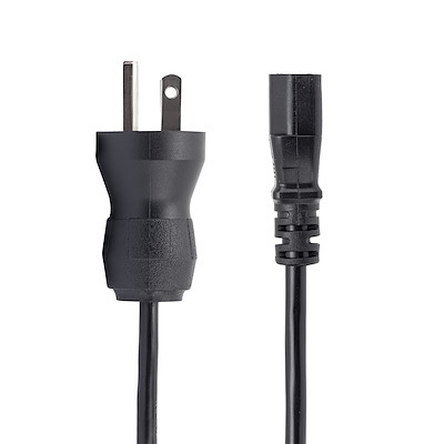 Miniatura 2 de Cables de poder StarTech.com Macho, Hembra 125 V, 3 m, Negro