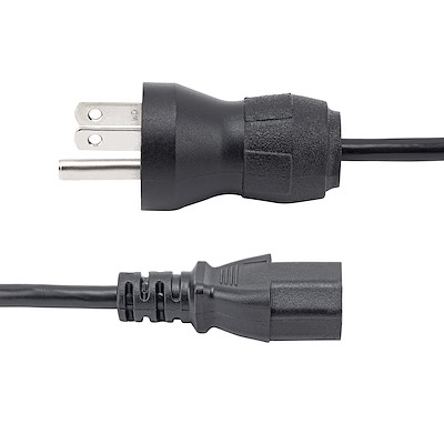 Miniatura 3 de Cables de poder StarTech.com Macho, Hembra 125 V, 3 m, Negro