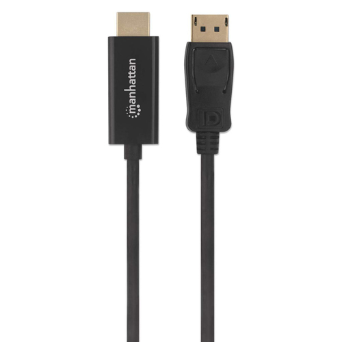Miniatura 3 de Adaptador vídeo Manhattan Cable DisplayPort a HDMI 1080p DisplayPort a HDMI, 1 m, Negro