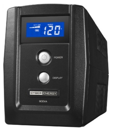 No Break CyberPower OM900ATLCD 0.9 kVA 245 J, Entrada 148 V, 6 salidas AC, Negro