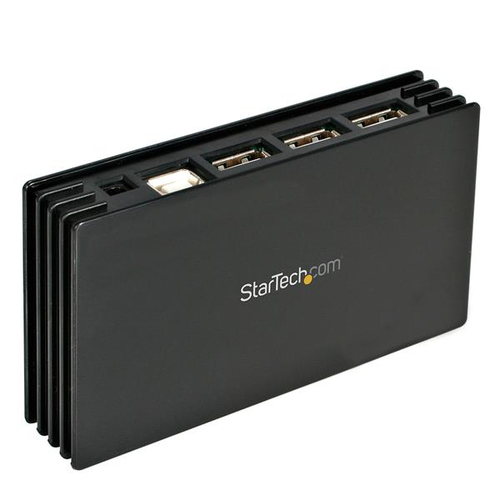 HUB StarTech.com Interfaz USB 2.0, Plástico, Cantidad de puertos 7, 7 USB 2.0, Velocidad 480 Mbit/s, Color Negro