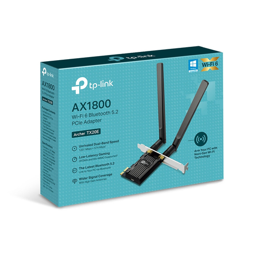 Miniatura 2 de Tarjeta de red inalambrica TP-Link Archer TX20E PCI Express, Wi-Fi 6 (802.11ax), Negro