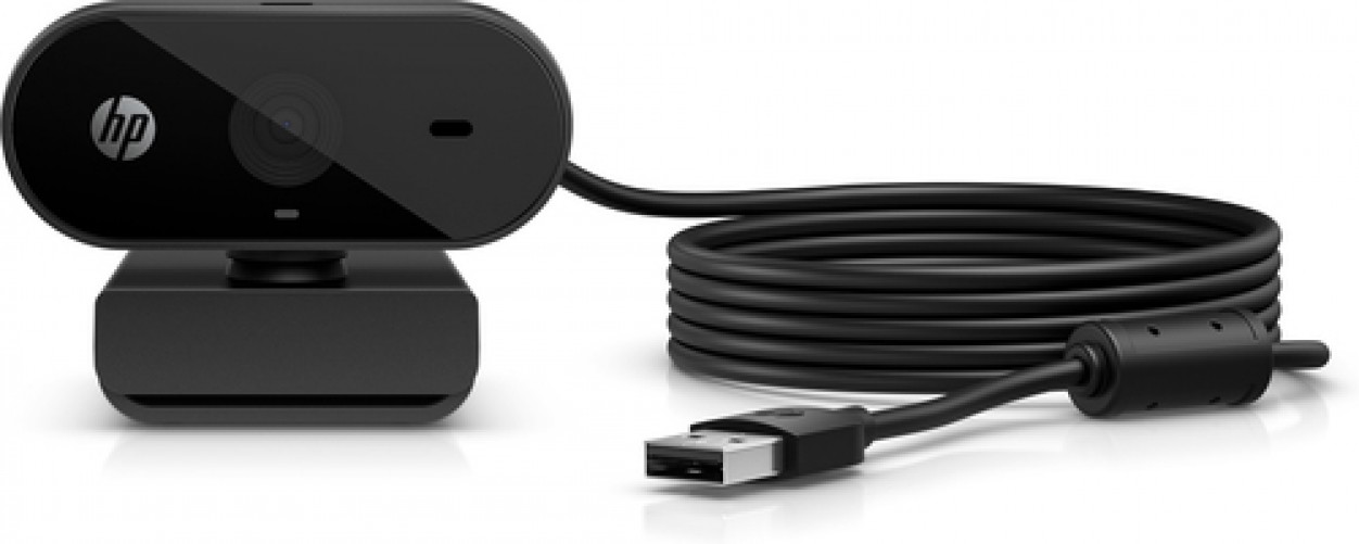 Cámara web HP Webcam FHD 325 5 MP, 1920 x 1080 Pixeles, 30 fps, USB, Negro
