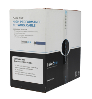 Miniatura 2 de Bobina LinkedPRO PRO-CAT6A-R Cat6a, 305 m, U/UTP (UTP), Azul