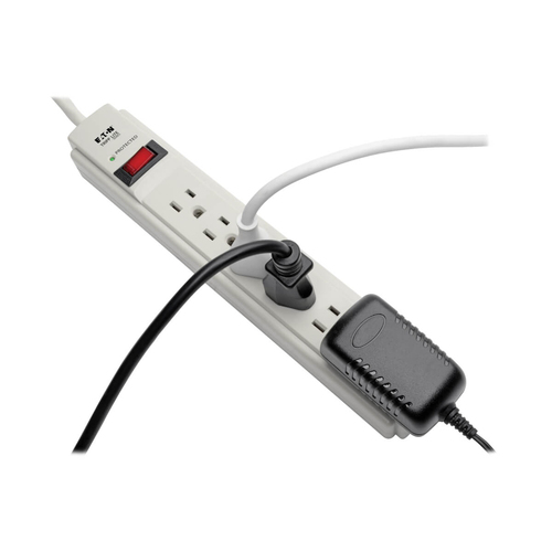 Miniatura 3 de Supresor de picos Tripp Lite 120 V, 1800 W, 790 J, 6 contactos, NEMA 5–15P, Gris