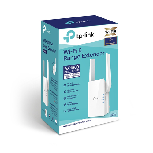 Miniatura 3 de Extensor de red TP-Link RE505X 1200 Mbit/s, 2Ant, 1RJ-45, Blanco