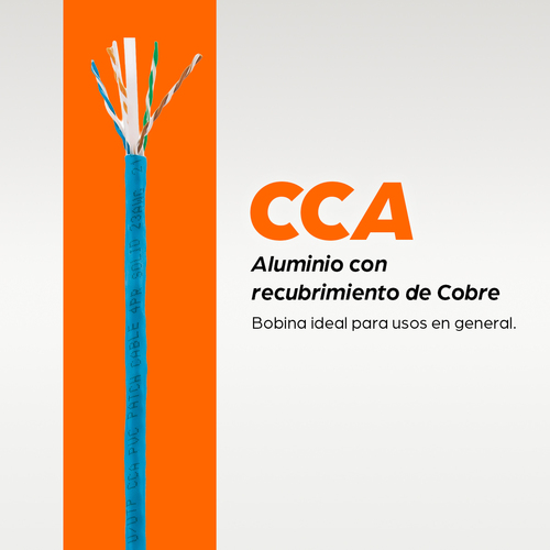 Miniatura 3 de Bobina Intellinet Bobina de Cable UTP Cat6, S?lida, CCA Cat6, 305 m, U/UTP (UTP), Azul