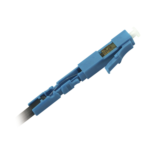 Conector Ra?pido de Instalacia?n en Campo, Monomodo, LC/UPC, pre-pulido, re-terminable para Fibra Drop Plana